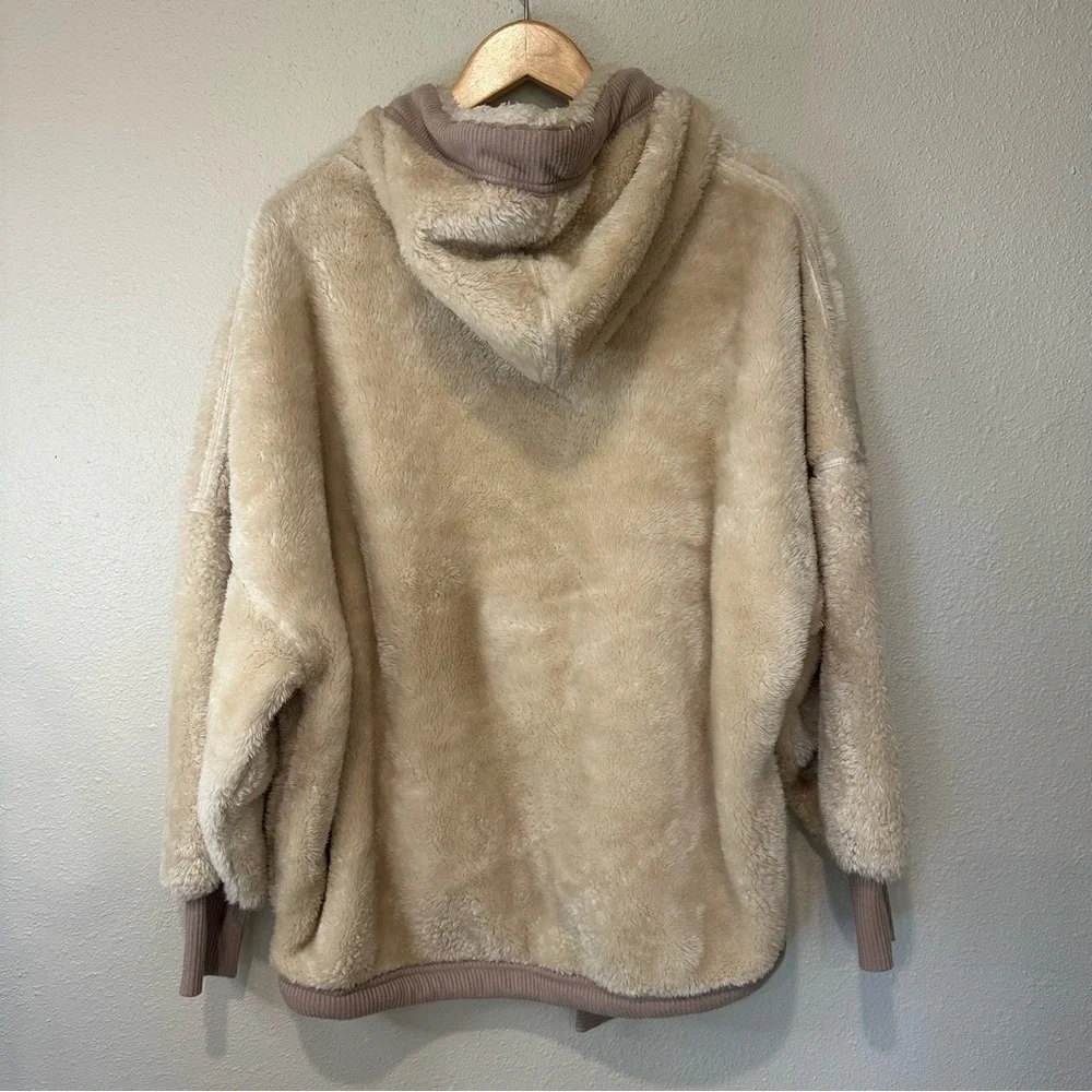 Free People Bunny Cream Pullover Hoodie Sweatshirt